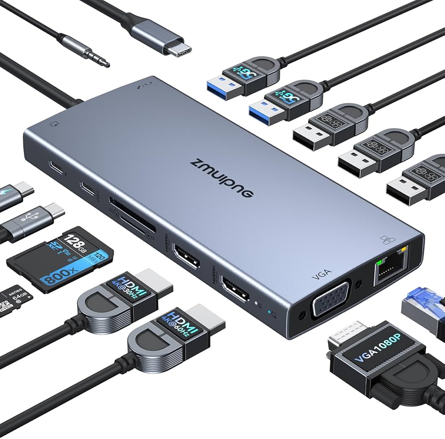 USB-C Hub for Multi-Monitor Setup