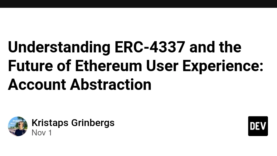 ERC-4337 Account Abstraction