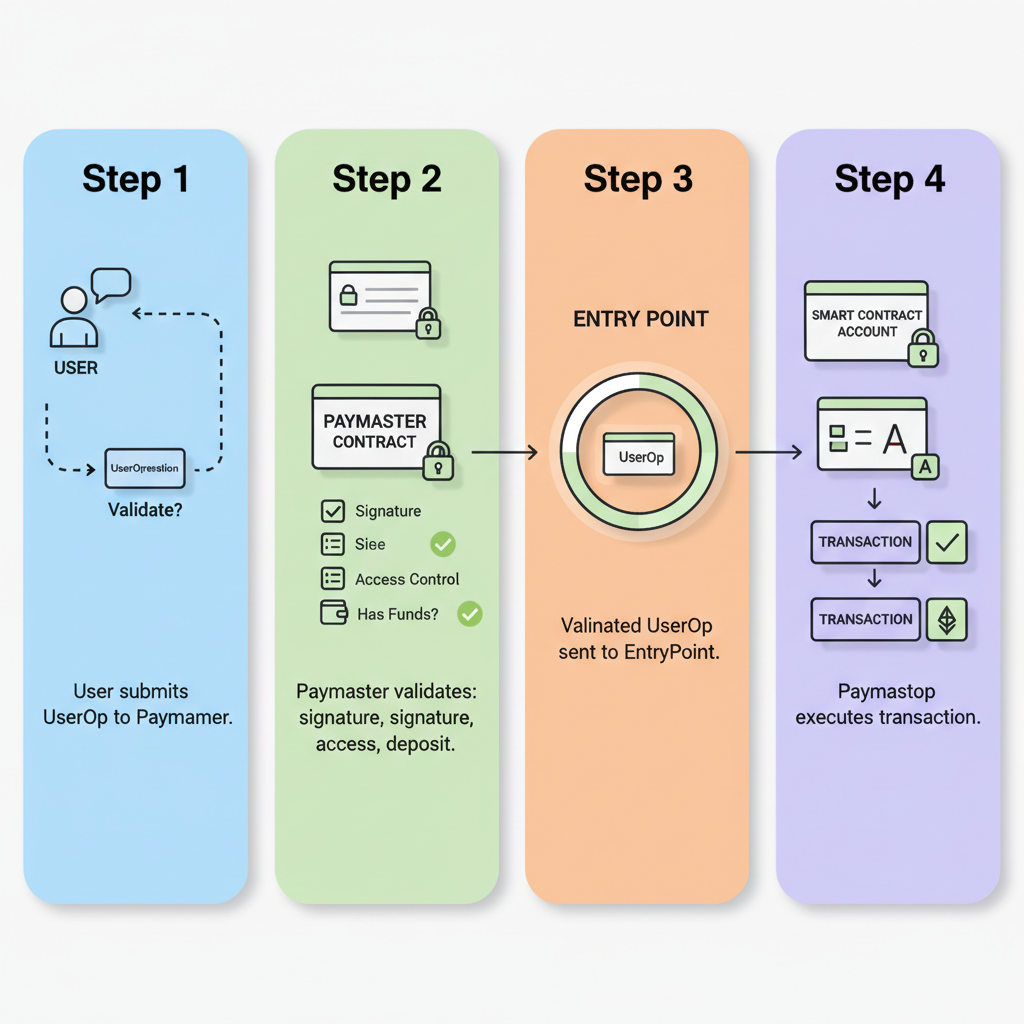 code snippet validating UserOp in paymaster contract